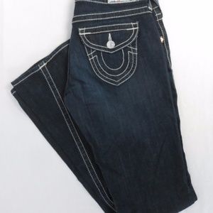 TRUE RELIGION World Tour Dark Blue Jeans Size 28